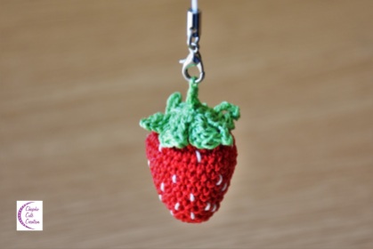Strawberry crochet strap +°+ Strap fraise crochet