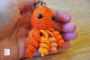 Little octopus crochet keyring +°+ Porte-clés petit poulpe crochet